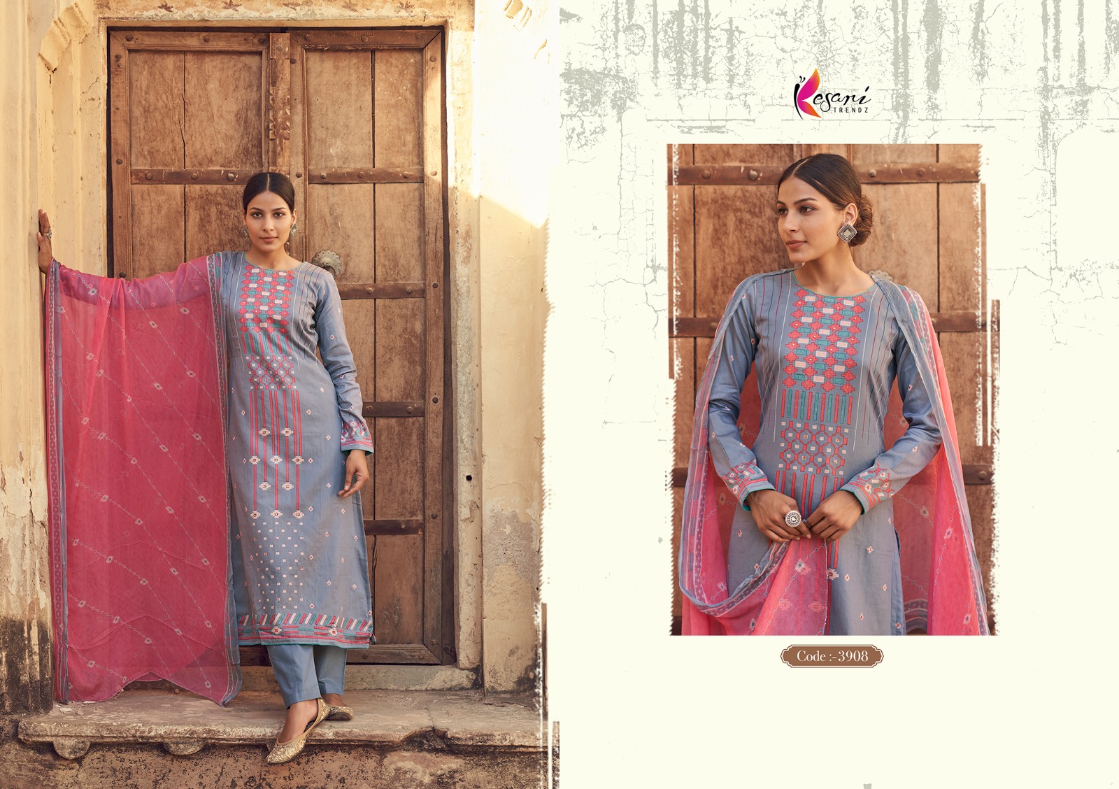 Kesari Kashmira Pant Style Dress Material Catalog Lowest Price